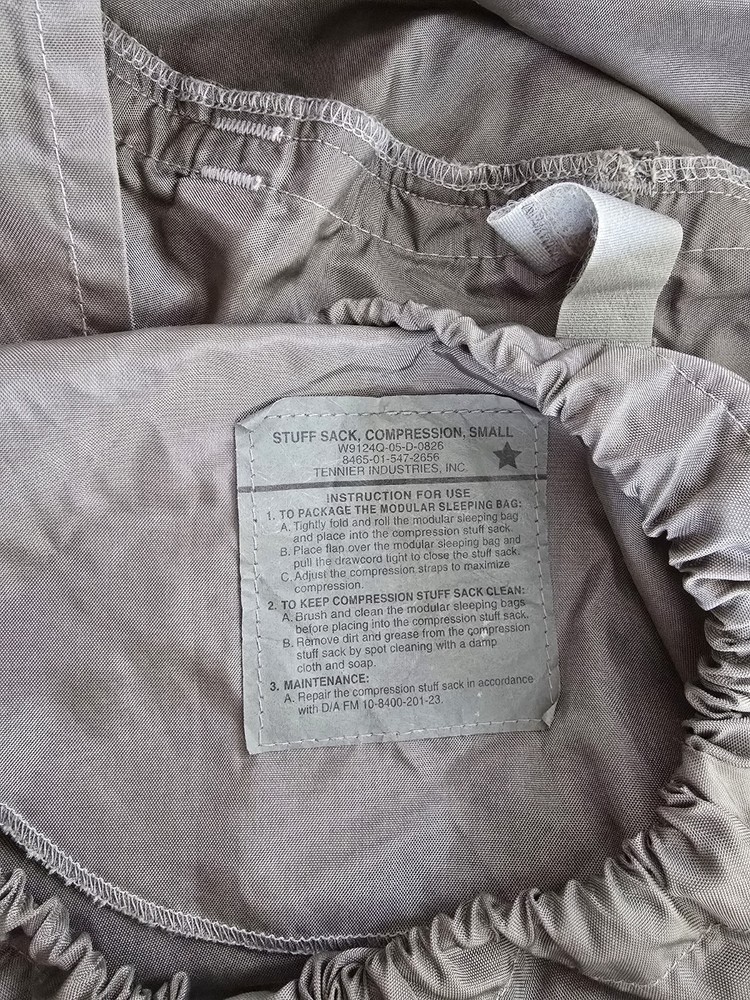 USGI SMALL Modular Sleeping Bag System Foliage Conpression Stuff Sack