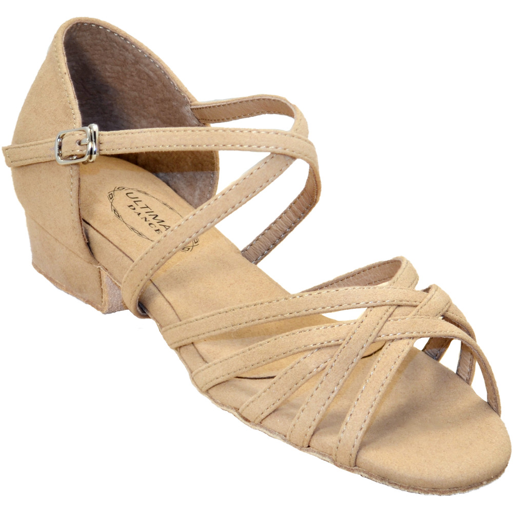 Ultimate Swinger Dance Shoe - Beige Micro