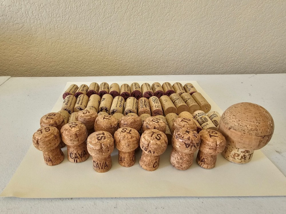50 Assorted Used Corks for creative craft projects. 