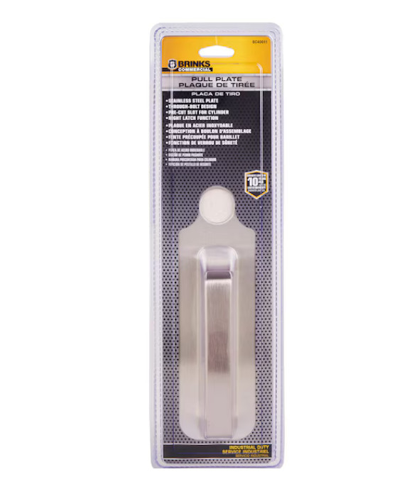 BRINKS Industrial 32-in Stainless Steel Field Reversible Exit Device Trim