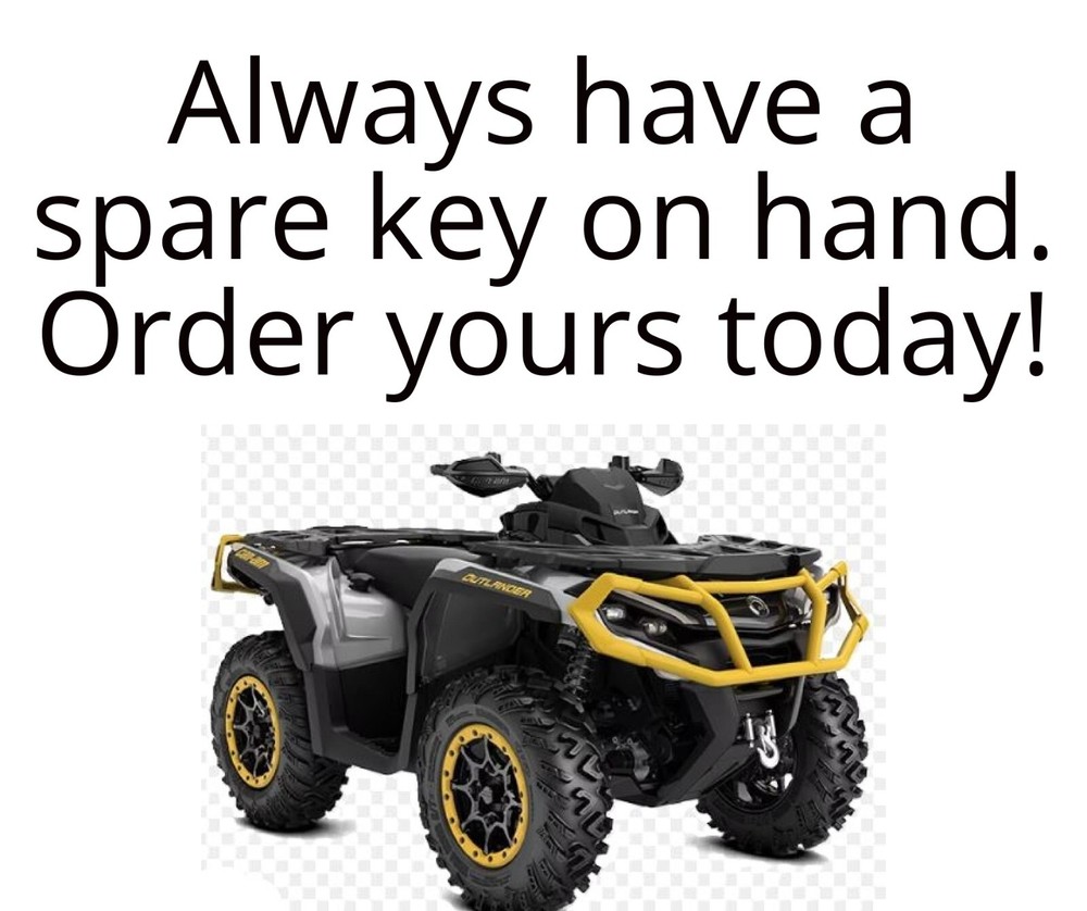 Can-Am Outlander Keys ATV Replacement Key Cut to Code 2700-3217
