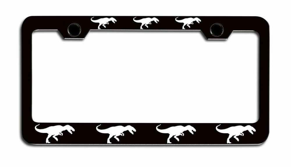 DINOSAURS Logo Steel License Plate Frame. CAN PERSONALIZE