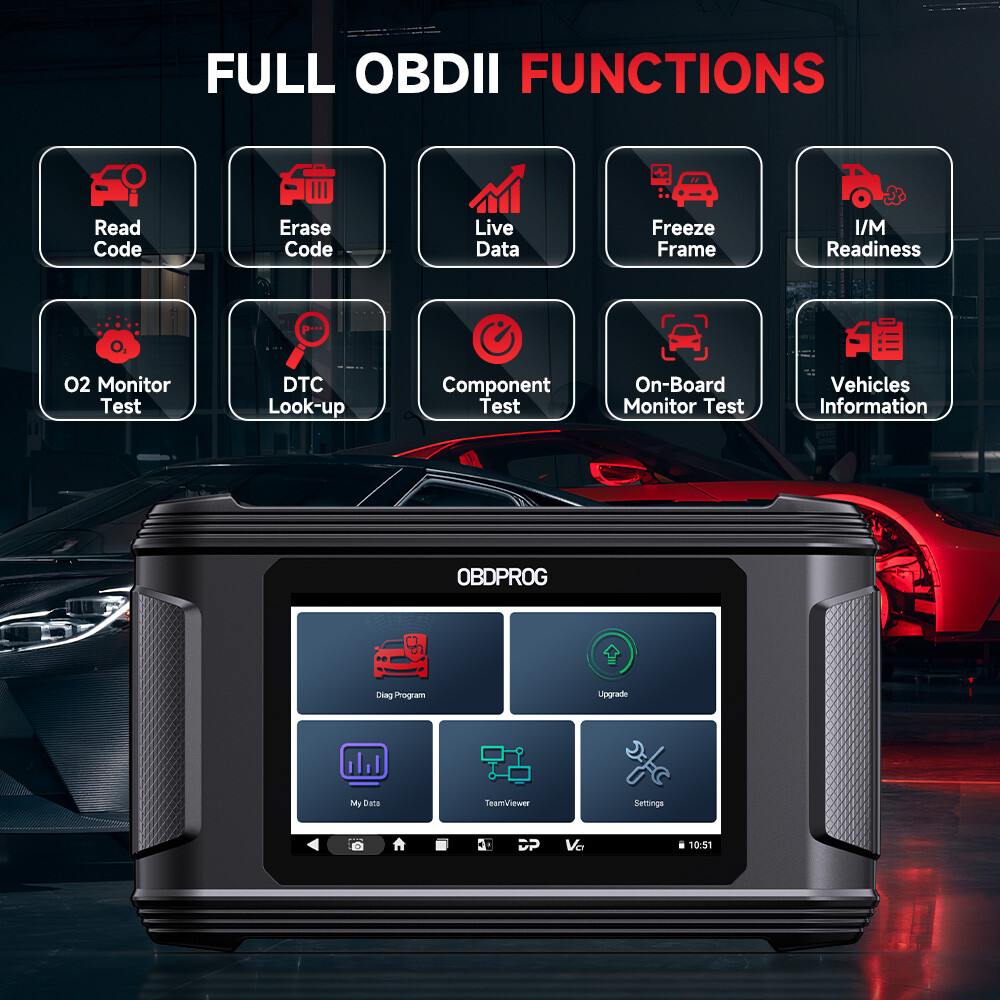 OBDPROG M500 Code Reader Mileage Odometer Correction Diagnostic Tool Oil Reset