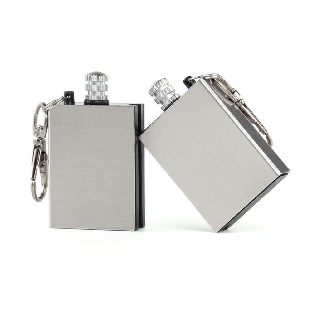 2Pcs Lighter Flint Magnesium Emergency Fire Starter Waterproof Survival Tool