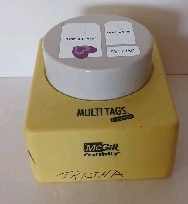 McGill Craftivity 3 Tag Paper Punch Used