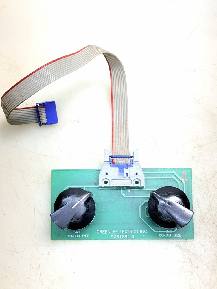 GREENLEE 855 SELECTOR SWITCH CIRCUIT BOARD CONDUIT PIPE BENDER TESTED / WORKS!!!