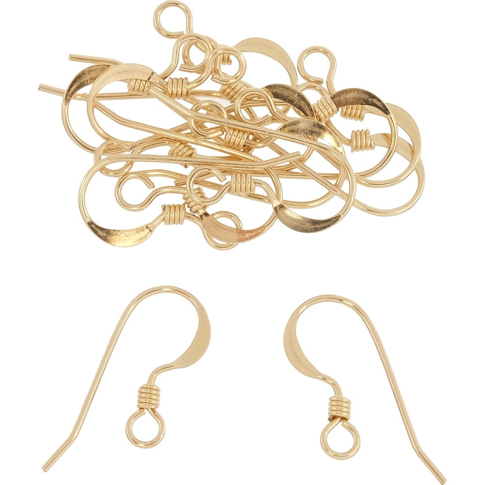 14 14K Gold Filled Shepherd Hook Earrings