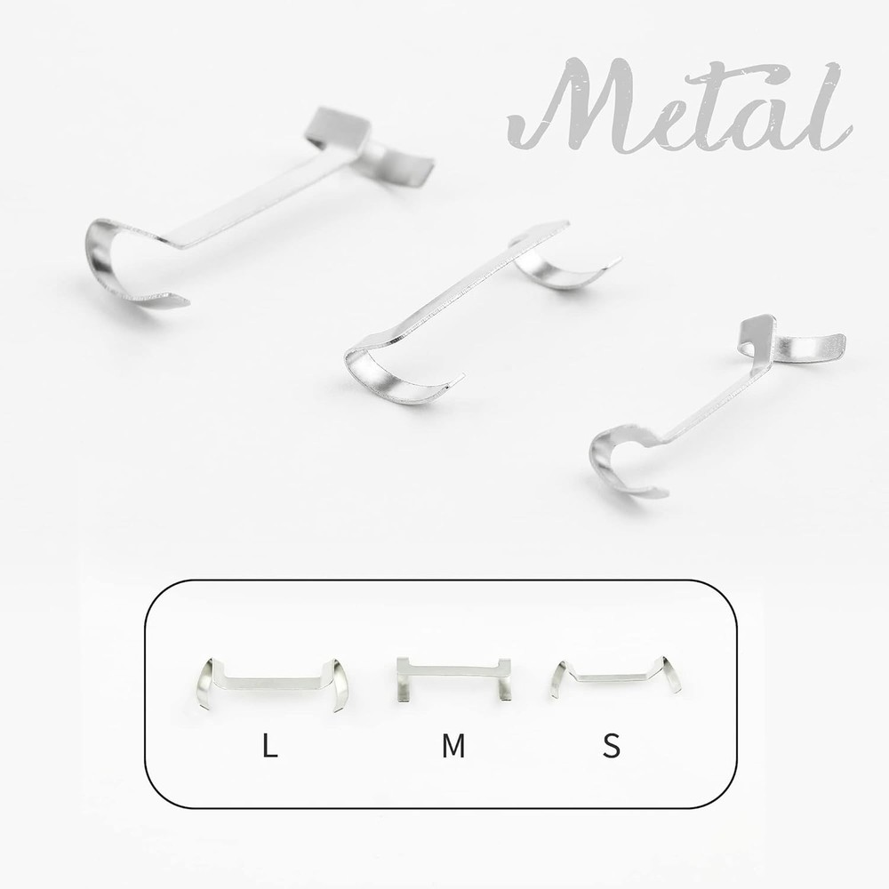 ELETIUO 13 Pack Filled Silver Metal Ring Guard with 4 Silver+Transparent