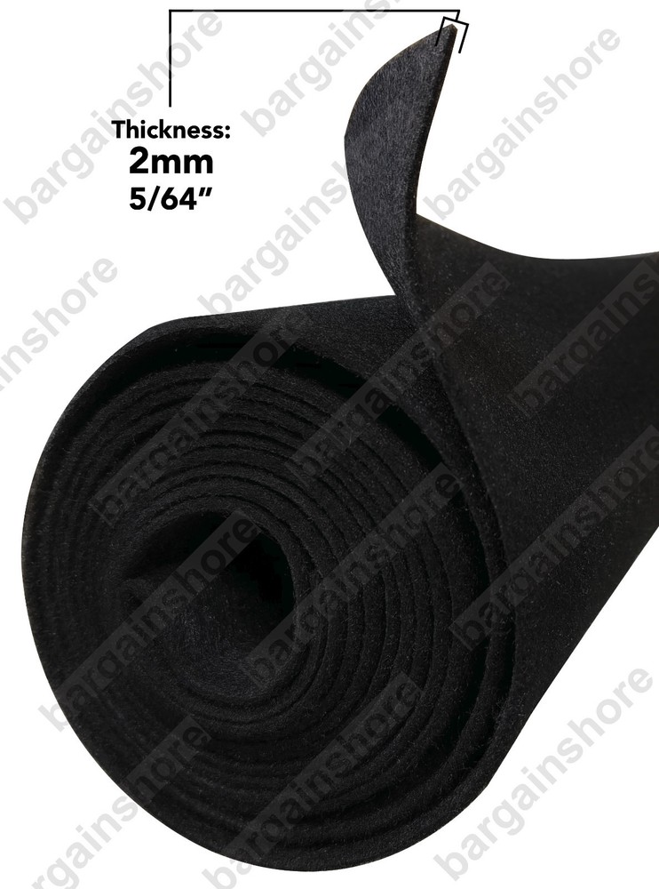 150ft BLACK ROLL SPEAKER BOX CARPET TRUNK LINER