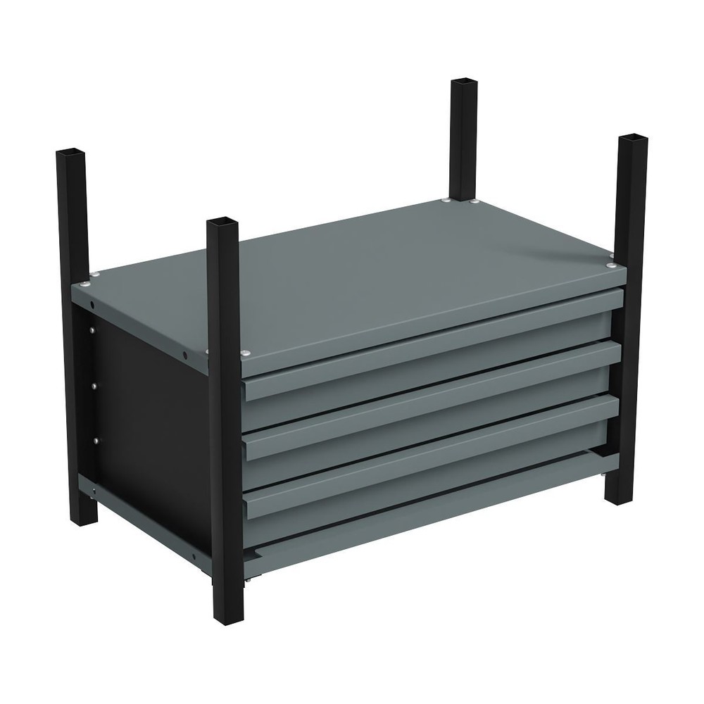 Sealey Modular Racking Mid Unit 3 Drawers 1 Shelf Tool Storage 580mm