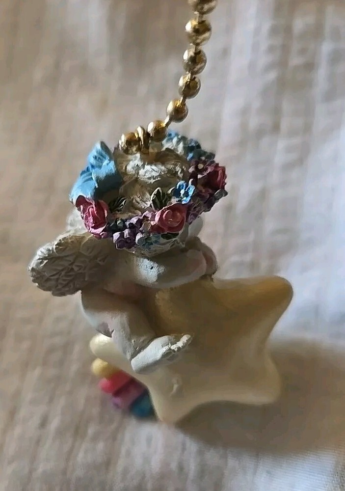 Dreamsicles Polystone Fan Pull 3" New 3683. 2003 Cast Art. Shooting Star