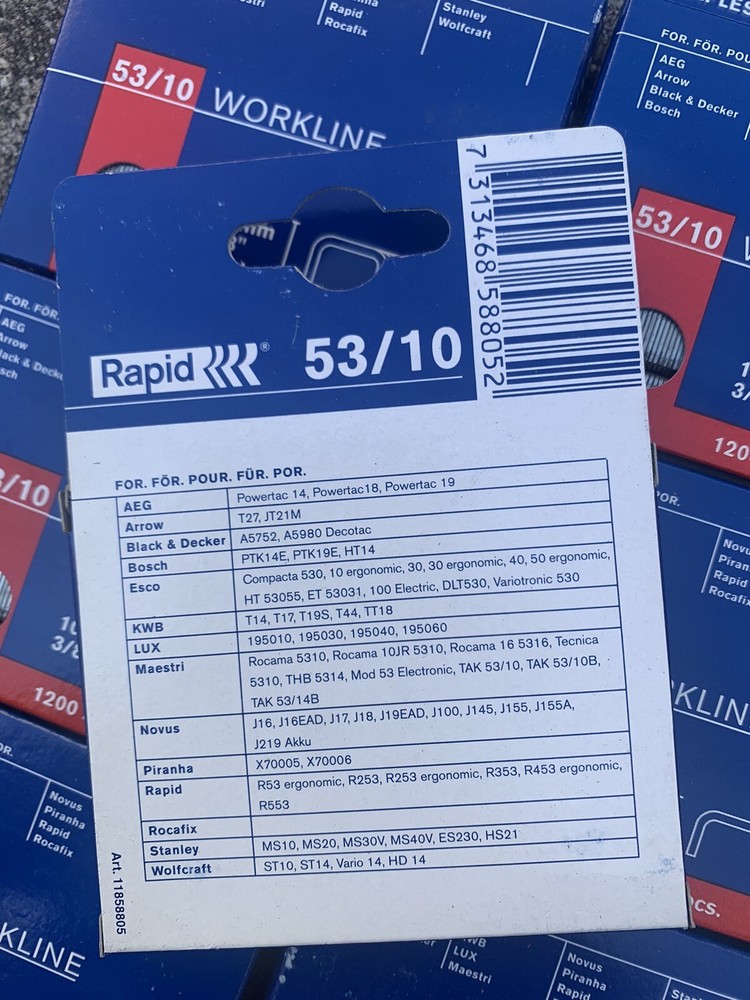 Rapid Staples 53/10