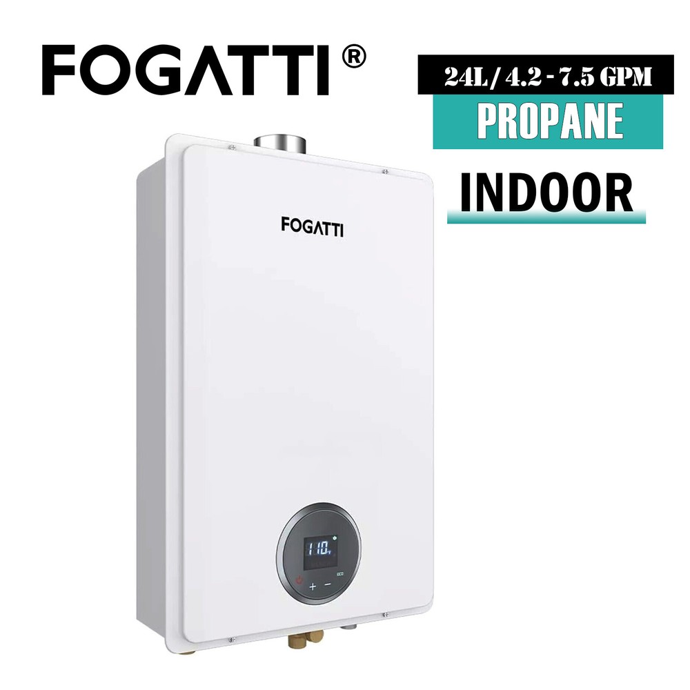 24L 7.5 GPM Tankless Water Heater Propane Instant Hot Water for whole house