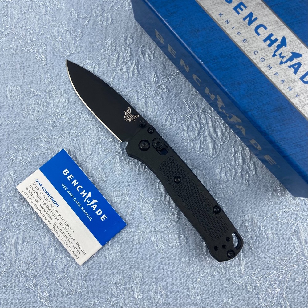 Benchmade 533BK-2 Mini Bugout Folding Knife Black Grivory Handle S30V Blade