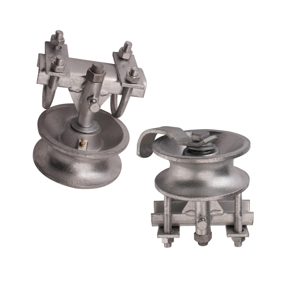 Sliding Gate Rollers, 5" Rear Pipe Track Wheels for Chain Link Sliding Gates,...