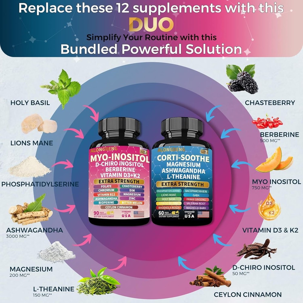 ALongDeng Soothe-Smooth Bundle,Soothe & Smooth Bundle Multivitamin Combo