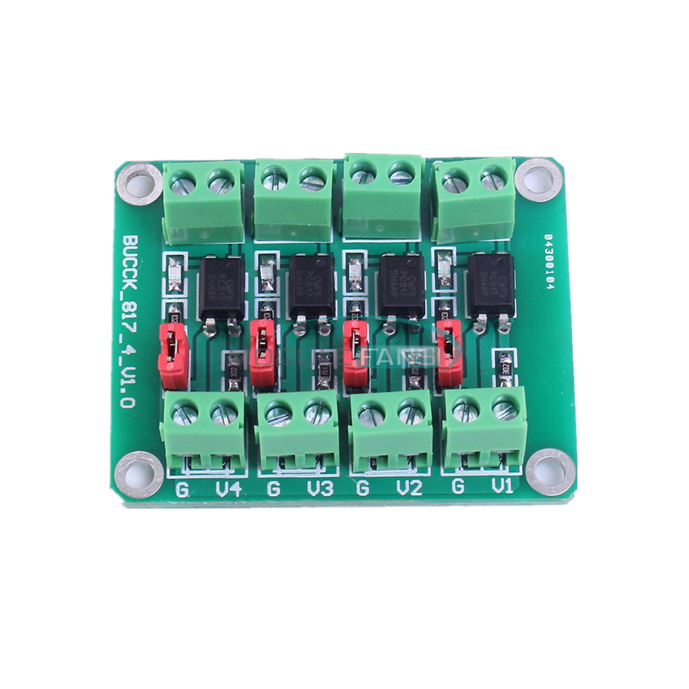 PC817 4-Channel Converter Module Optocoupler Isolation Module 3.6-30V Voltage