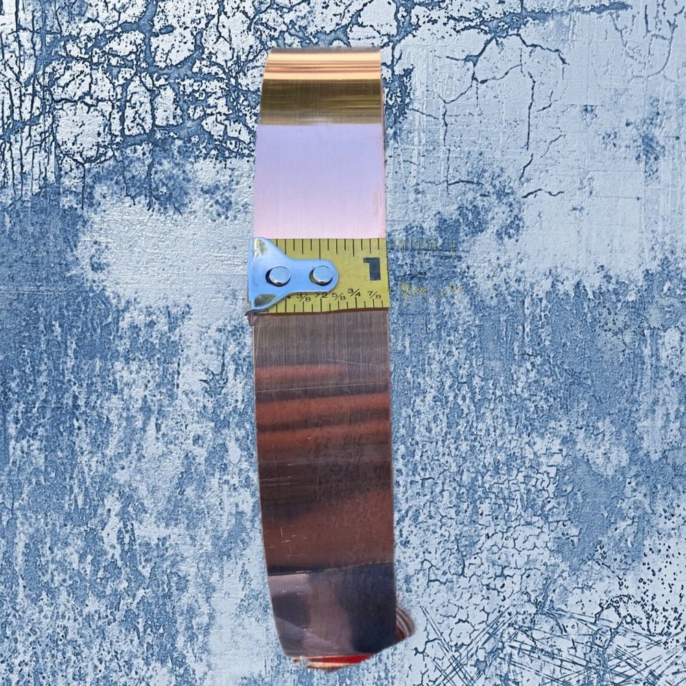 Raw Copper Flashing Strip, 1"x10"