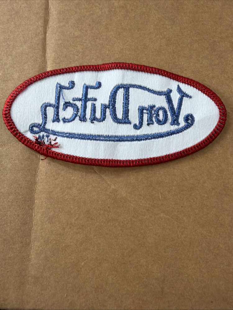 Embroidered Trucker Von Dutch Patch Sew On 4” X 2”