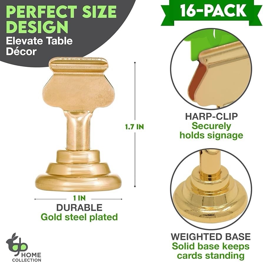 Gray Bunny tabletop Cardholder 16 Pack