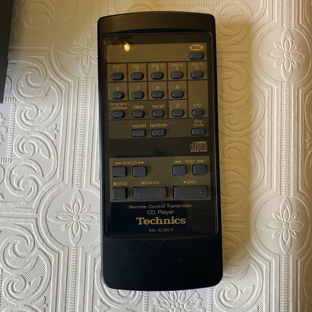 Technics SL-PC20 CD Player w/remote, Plays but Needs Work. See Description