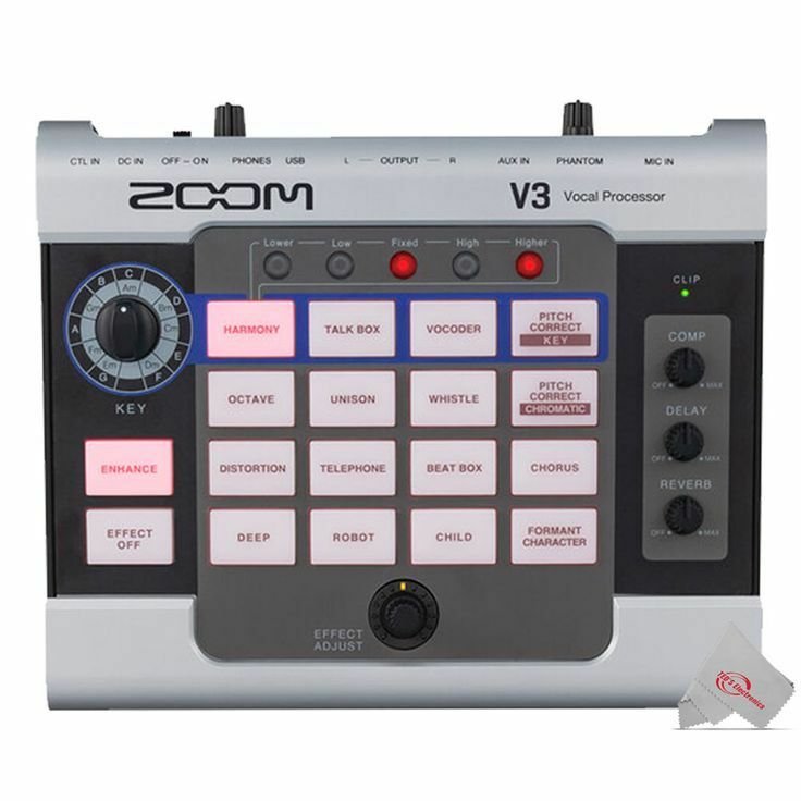 Zoom V3 Vocal Processor + Zoom SGV-6 Vocal Microphone & Adapter