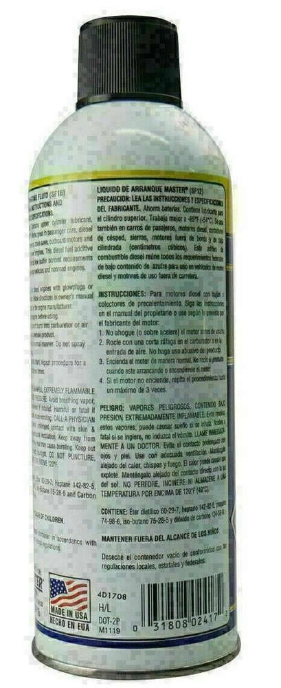 Master Starting Fluid 312g (11 oz.)