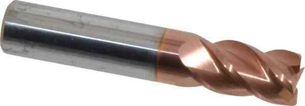 Accupro 3/8", 5/8" LOC, 3/8" Shank, 2" OAL, 4 Flute, Solid Carbide Square End...