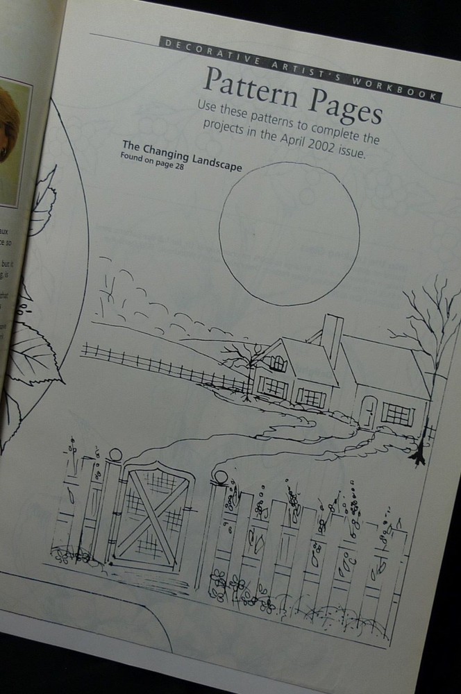 Decorative Artist's Workbook April 2002 with 8 Patterns ~ SPRINGTIME Motifs