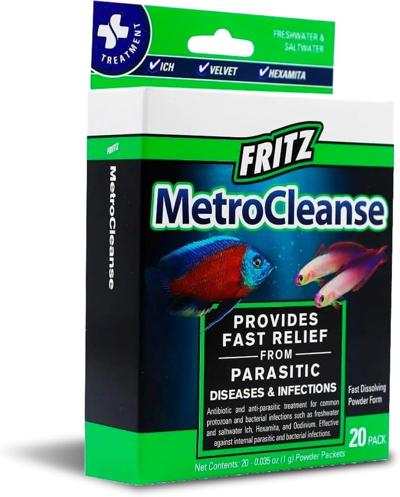 Fritz Metrocleanse, Provides Fast Relief From Parasitic Diseases - 20 Pack