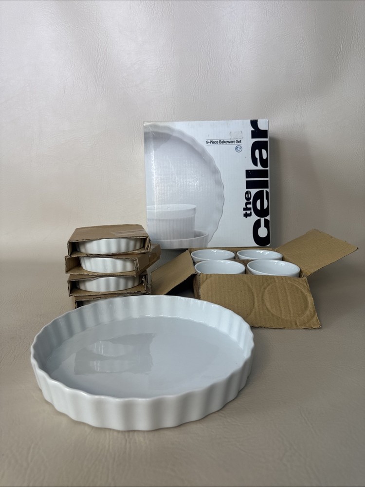 The Cellar 9-Piece Bakeware White Set