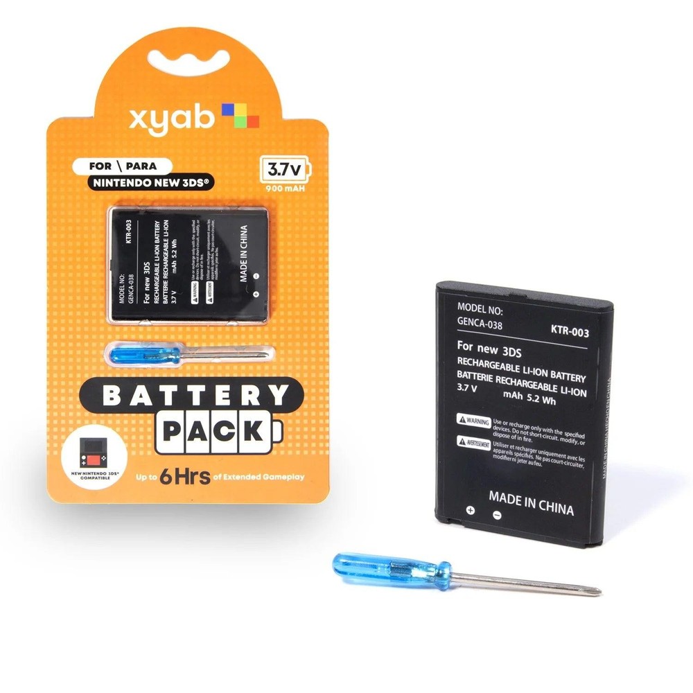 Rechargeable Battery Pack for New Nintendo 3DS –Replacement for Handheld Console