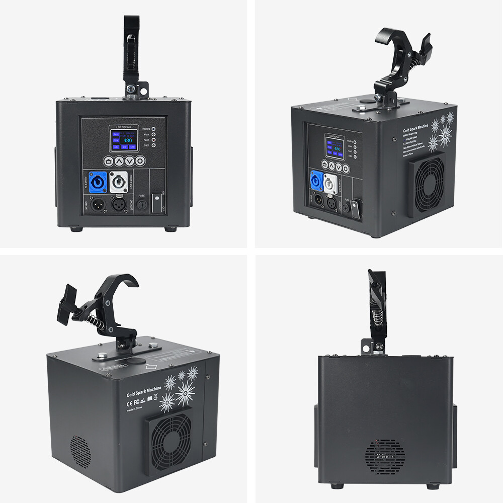 2X 800W Spray Down Firework Cold Spark Machine Waterfall Sparkler Remote Control