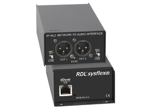 RDL SF-NL2 Network to Audio Interface