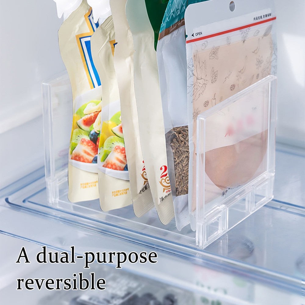 Refrigerator Organizer Shelf Rack Stackable Clear Storage Rack for Cabinet