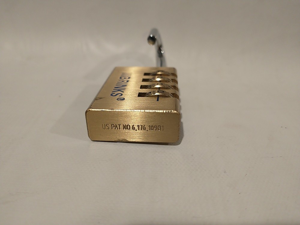 BRINKS 30mm 4-Dial Combination Weather-Resistant SOLID BRASS Security PADLOCK