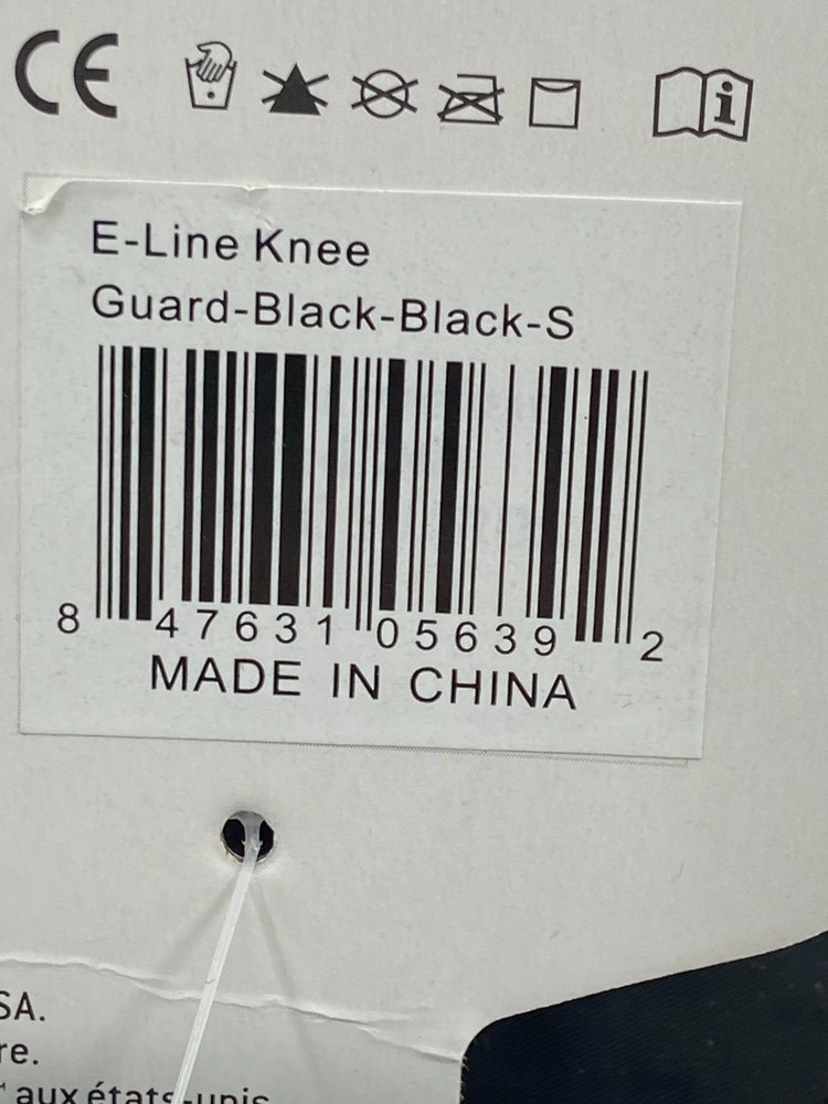 G-Form E-line Knee Guards- Black- Size Small