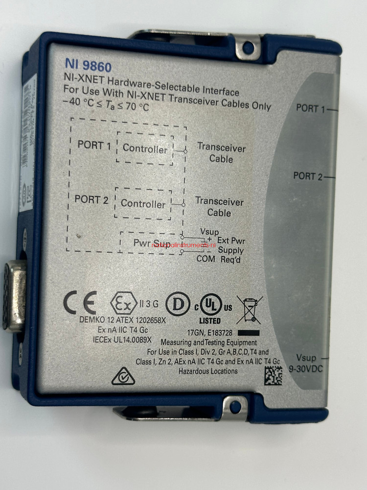 NI 9860 2-Ch, Vehicle Mutilprotocol Interface Module Test passed spot