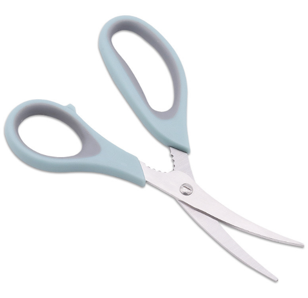 Elbow shrimp peeled scissors household rubber plastic shrimp thread scissors