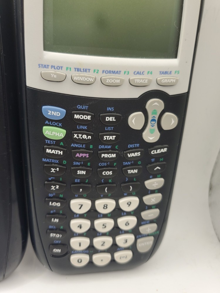 Texas Instruments TI-84 Plus Graphing Calculator With Cover Tested !