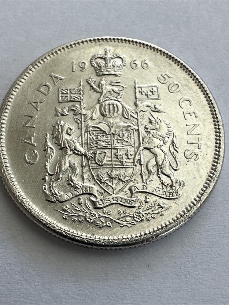 CANADA 1966 Silver Coin 50 Cents
