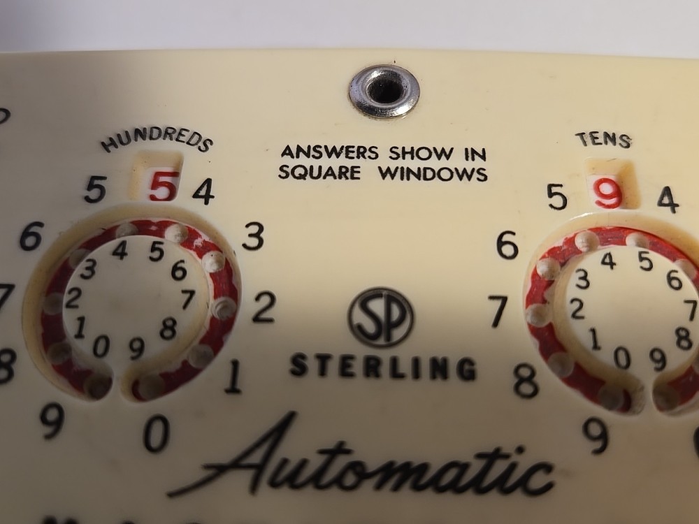 Vintage 1960s Sterling No. 566 Automatic Adding Machine