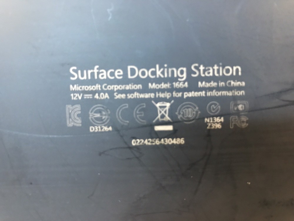 Lot of 3 Microsoft Surface Docking Stations Model 1664 TESTED See Description