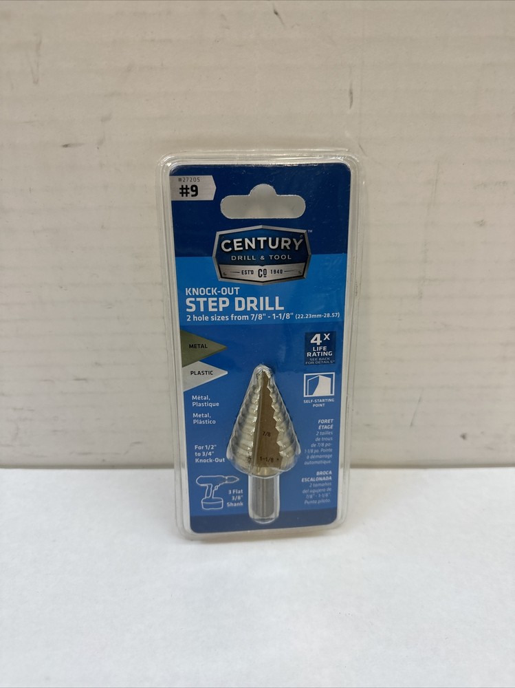 Century Drill 27205 #9 Step Drill