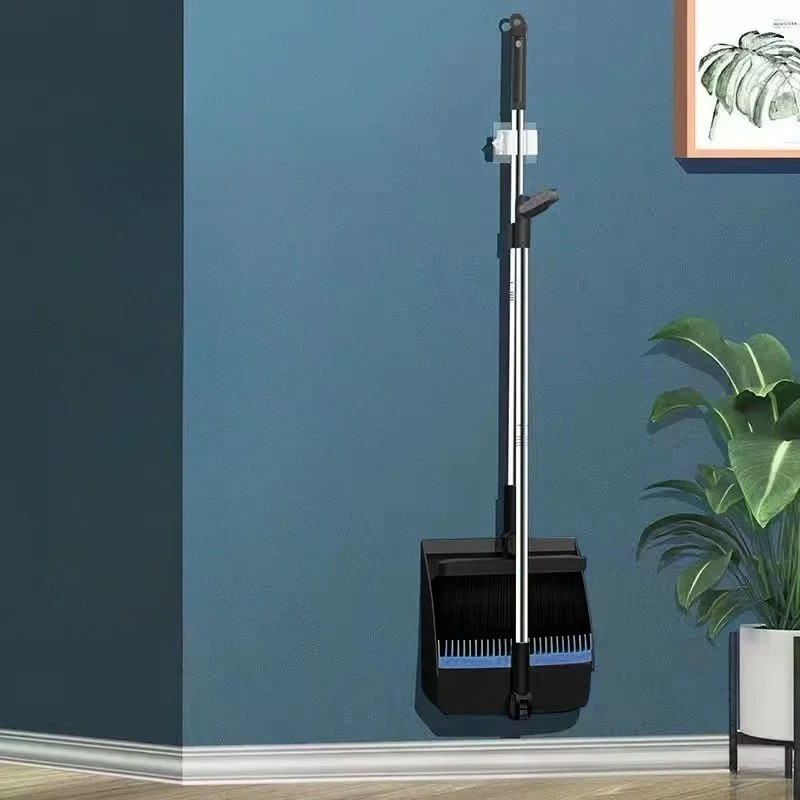 Household Broom and Dustpan Set Folding Long Handle Sweeping Set