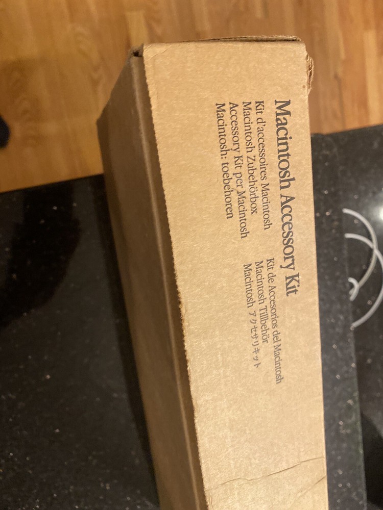 Vintage 1994 Apple Macintosh Accessory Kit Box - NOTE: EMPTY BOX ONLY
