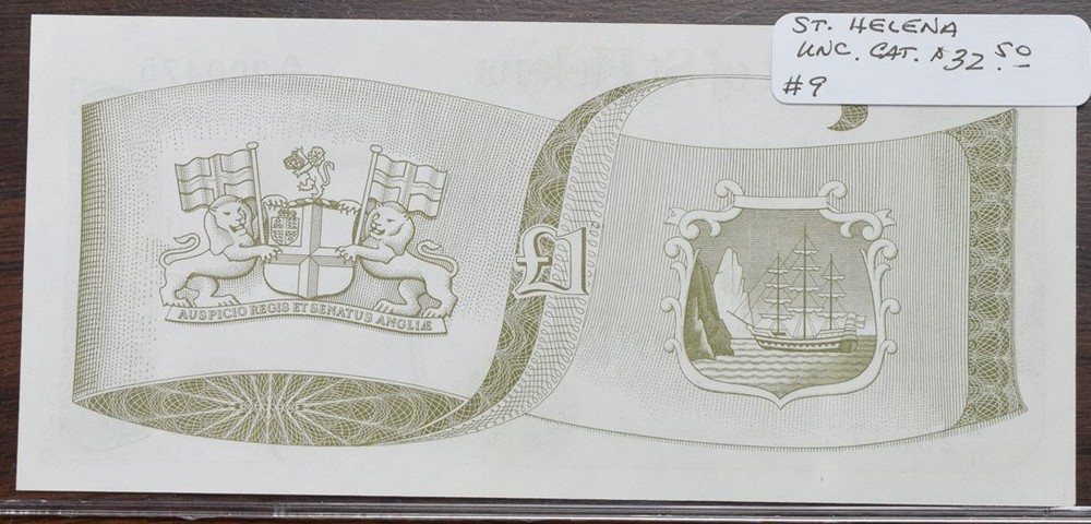 St. Helena $1 One Pound Note - UNC - CAT $32.50