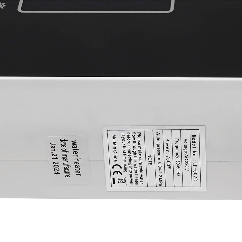 WATER HEATER, INSTANT ELECTRIC WATER HEATER, WATER HEATER WITH LED DISPLAY