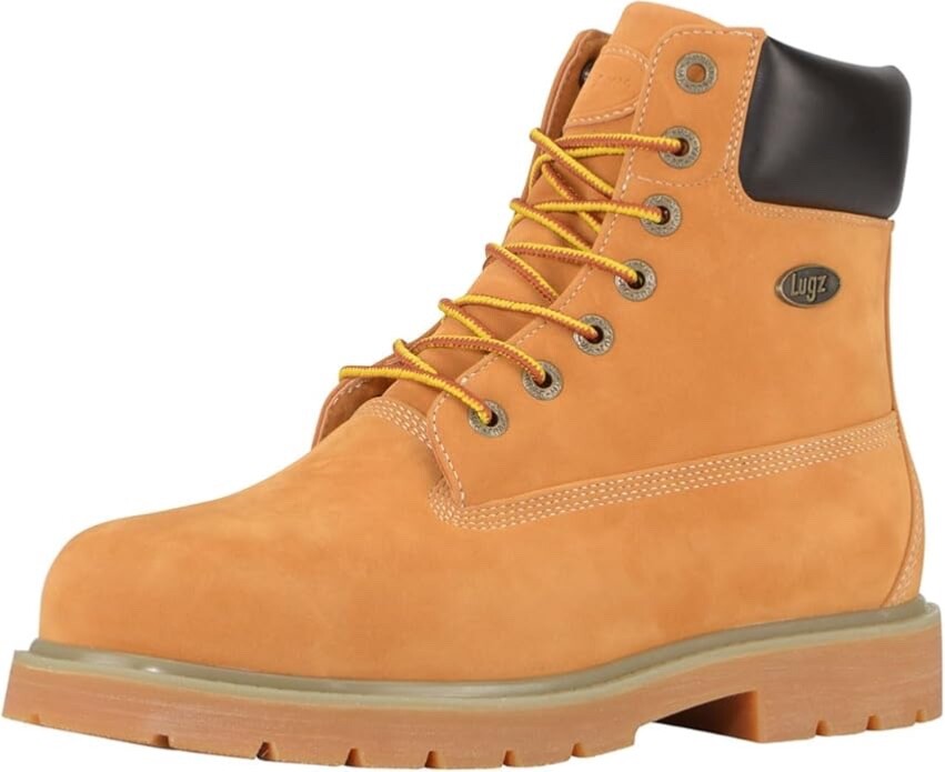 Lugz Drifter Steet Toe Boot (Wheat & Black)