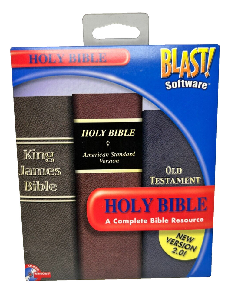 Old Testament Holy Bible A Complete Bible Resource 2.0 Blast Software CD-ROM